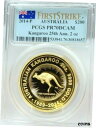 2014 オーストラリア ゴールド 200 ドル カンガルー PCGS PR 70 DCAM のみ 250 鋳造 2 オンス2014 Australian Go...