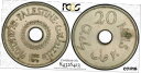  アンティークコイン コイン 金貨 銀貨  1935 Palestine 20 Mils Certified PCGS Genuine AU Gold Labeled Secure Holder