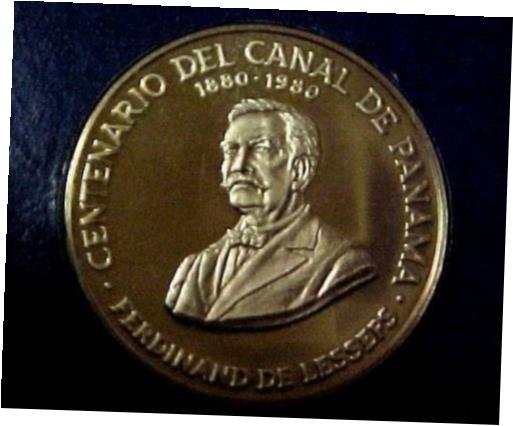  アンティークコイン コイン 金貨 銀貨  1980 PANAMA 100 BALBOA COMMEMORATIVE GOLD COIN CENTENARIO DE LA CANAL DE PANAMA