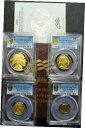 2008 W ゴールド アメリカン バッファロー 4 コイン プルーフ セット - PCGS PR 70 DCAM2008 W Gold American Bu...