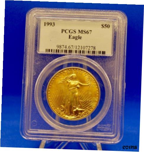  アンティークコイン 金貨 1993 $50 AMERICAN GOLD EAGLE PCGS graded MS67! HEDGE AGAINST INFLATION!!  #got-wr-8791-2973