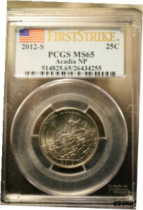 E.J.ゴールド - 貨幣学学生向けの「2012-S QUARTER First Strike ACADIA」!!!E.J. Gold - “2012-S QUARTER First Strike ACADIA” for numismatics students!!!