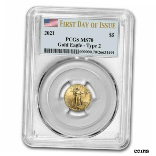 yɔi/iۏ؏tz AeB[NRC RC   [] 2021 1/10 oz American Gold Eagle MS-70 PCGS (FDI, Type 2)