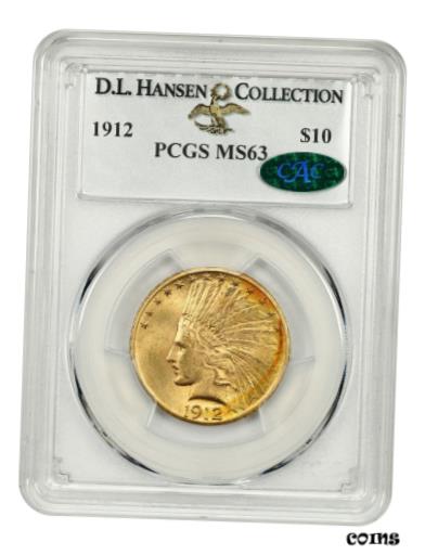 yɔi/iۏ؏tz AeB[NRC  1912 $10 PCGS/CAC MS63 ex: D.L. Hansen - Indian Eagle - Gold Coin [] #gct-wr-8791-3744