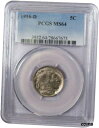 【極美品/品質保証書付】 アンティークコイン コイン 金貨 銀貨 [送料無料] 1916 D Indian Head Buffalo Nickel 5 Cent Piece MS 64 PCGS 5c US Coin Collectible