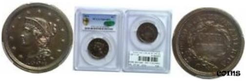 1854 顼  PCGS PR-64 BN CAC N-12 R-6 ڵȤƻ1854 Large St. PCGS PR...
