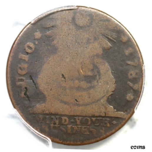 ڶ/ʼݾڽա ƥ    [̵] 1787 20-X R-5 PCGS G 4 STATES UNITED, 4 Cinq Fugio Colonial Copper Coin