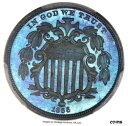 1866 5C シールド ニッケル、Judd-509、Pollock-592、高 R.6、PR66 ブラウン PCGS1866 5C Shield Nickel...