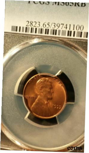 【極美品/品質保証書付】 アンティークコイン コイン 金貨 銀貨 [送料無料] 1955 Lincoln Cent PCGS MS65RB Gem Grade Pretty Coin with Toning 00