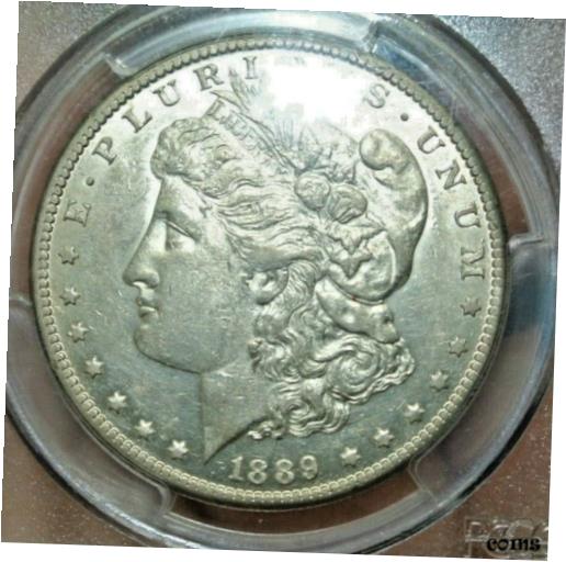 【極美品/品質保証書付】 アンティークコイン 硬貨 1889年-CC モーガン シルバー ドル PCGS AU-53 ゴールド シールド カーソン シティ ミント キー日付- show original title [送料無料] #oot-wr-8812-411