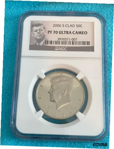 ڶ/ʼݾڽա ƥ    [̵] 2006S CLAD NGC PF70 KENNEDY PROOF ULTRA CAMEO PF70 Pop Count 961