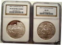 2007-P 2 ジェームスタウン シルバー ドル NGC PF70&MS70 ジェム2007-P 2 JAMESTOWN SILVER DOLLARS NGC PF70&MS70 GEMS