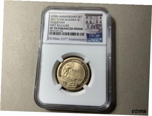 ڶ/ʼݾڽա ƥ    [̵] 2017 S Sacagawea 1.00 SP 70 Enhanced Finish 225 TH Anniversary Set