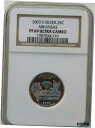  アンティークコイン コイン 金貨 銀貨  2003 S Silver Quarter (25C), Arkansas State, NGC PF69 Ultra Cameo Graded