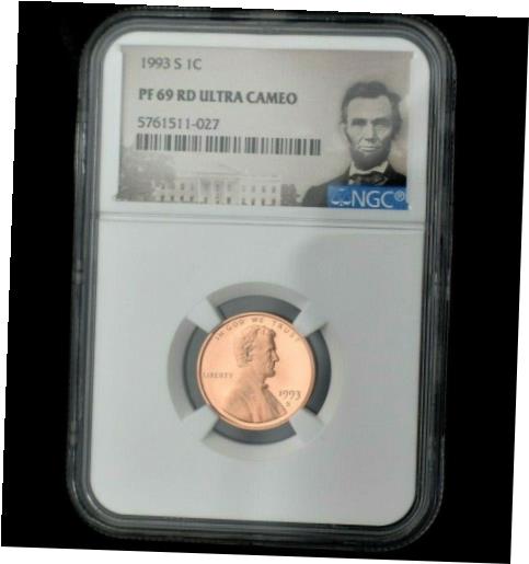  アンティークコイン コイン 金貨 銀貨  1993-S Lincoln Memorial Penny~NGC PF69RD~Ultra Cameo~BU Red~Combined Shipping~!