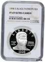 yɔi/iۏ؏tz AeB[NRC RC   [] 1998 S $1 Black Patriots Commemorative Silver Dollar NGC PF69 UC