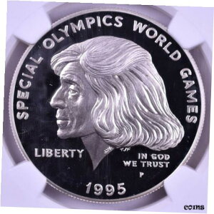 1995-P スペシャルオリンピックス記念 シルバー プルーフ - NGC PF69 ULTRA CAMEO1995-P Special Olympics Commemorative Silver Proof - NGC PF69 ULTRA CAMEO