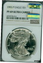 yɔi/iۏ؏tz AeB[NRC RC   [] 1993-P SILVER EAGLE DOLLAR NGC PF69 MAC UHCAM ULTRA HEAVY CAM MAC SPOTLESS *