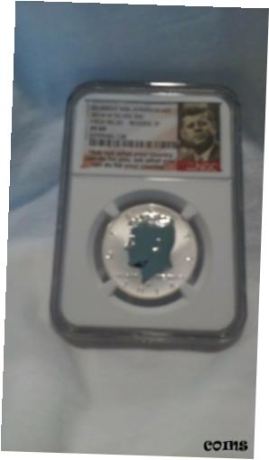 yɔi/iۏ؏tz AeB[NRC RC   [] 2014 W NGC PROOF 69 REVERSE KENNEDY HIGH RELIEF SILVER HALF DOLLAR., PRISTINE!