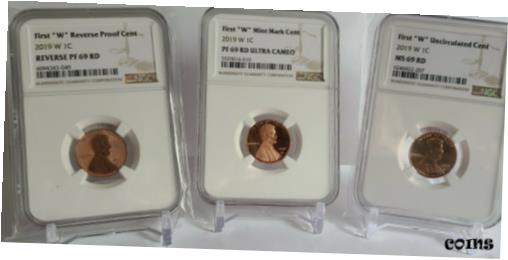 yɔi/iۏ؏tz AeB[NRC RC   [] 3- coin set 2019-W COMPLETE WEST POINT LINCOLN CENT NGC PF69, RPF69, MS69