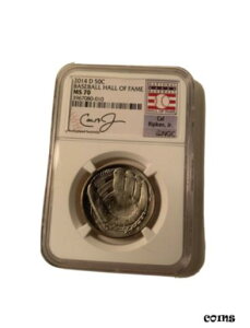 2014 D 野球殿堂入り 50 セント NGC MS 70 カル・リプケン・ジュニア2014 D Baseball Hall of Fame 50 cent NGC MS 70 Cal Ripken, Jr