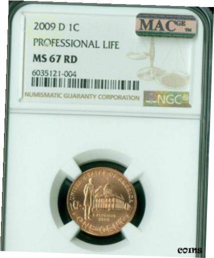 ڶ/ʼݾڽա ƥ    [̵] 2009-D LINCOLN CENT PROFESSIONAL NGC MAC MS67 PQ BUSINESS STRIKE SPOTLESS 004 *