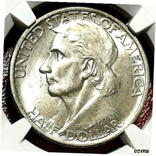【極美品/品質保証書付】 アンティークコイン コイン 金貨 銀貨 [送料無料] NGC MS-67! 1936 DANIEL BOONE COMMEMORATIVE HALF