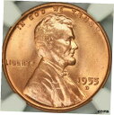 1955-D リンカーン セント NGC MS67+RD CAC1955-D Lincoln Cent NGC MS67+RD CAC