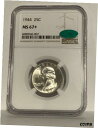 1944 ワシントン クォーター NGC CAC MS67+!レア!グッドアイアピール!光沢のある***1944 WASHINGTON QUARTER NGC ...