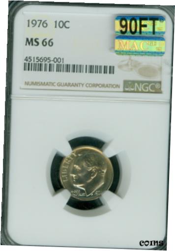 ڶ/ʼݾڽա ƥ Ų 1976 ROOSEVELT DIME NGC MAC MS66 90FT 2ND FINEST MAC SPOTLESS RARE $3,000 IN FT. [̵] #oot-wr-8894-5434