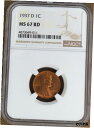 ڶ/ʼݾڽա ƥ    [̵] :1937-D 1C LINCOLN CENT LOW POP KEY DATE NGC MS-67-RD FLAME-RED HIGHEST-GRADES