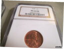 【極美品/品質保証書付】 アンティークコイン コイン 金貨 銀貨 [送料無料] 1937 LINCOLN CENT NGC MS-66 RED 025