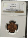 yɔi/iۏ؏tz AeB[NRC RC   [] 1944 NGC MS-66 Red Lincoln uncirculated BU old holder