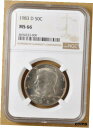 1983 D ケネディ ハーフダラー NGC MS661983 D Kennedy Half Dollar NGC MS66(3)
