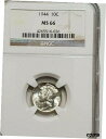 yɔi/iۏ؏tz AeB[NRC RC   [] 1944 MERCURY DIME MS 66 NGC