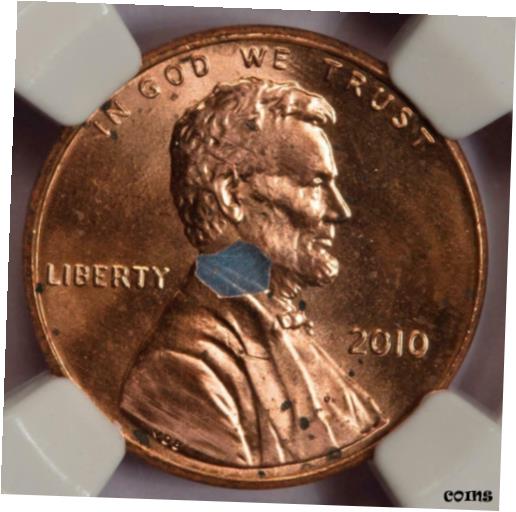  アンティークコイン 硬貨 2010 NGC MS66RD Retained Struck Thru Union Shield Cent Mint Error Uniquely Rare  #oot-wr-8905-1288