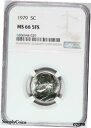 yɔi/iۏ؏tz AeB[NRC RC   [] 1979 Jefferson Nickel ~ NGC MS66 FS 5FS ~ TOP POP Registry V4-544-029