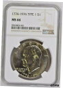 1976 P TYPE 1 ジェム未流通 MS66 NGC 「ホリデー セール」1976 P TYPE 1 Gem Uncirculated MS66 NGC ...