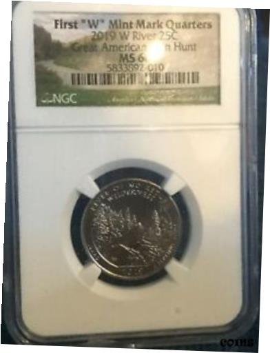 ڶ/ʼݾڽա ƥ    [̵] 2019 W NGC MS66 RIVER OF NO RETURN 25c GREAT AMERICAN COIN HUNT