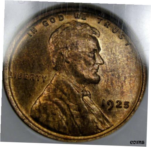 ڶ/ʼݾڽա ƥ    [̵] 1925 Lincoln Cent NGC MS-64 RB... A Very Pretty Coin, So NICE! Rich Golden Tone!