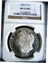 1884-O モーガン シルバー ダラー コイン、NGC MS-63 DPL、シリアス ディープ ミラーズ1884-O Morgan Silver Dollar Coin, NGC MS-63 DPL, Seriously Deep Mirrors