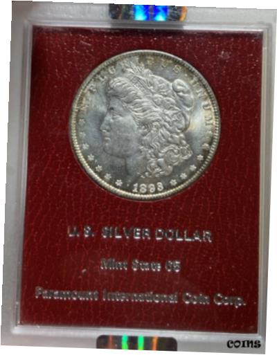【極美品/品質保証書付】 アンティークコイン 銀貨 1893 NGC MS63 Paramount Coin Corp Morgan Silver Dollar [送料無料] #sct-wr-8947-2316