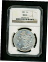  アンティークコイン コイン 金貨 銀貨  1887 US Morgan Silver Dollar $1.00 $1 NGC MS 63 UNC Bright White Orignl Surfaces