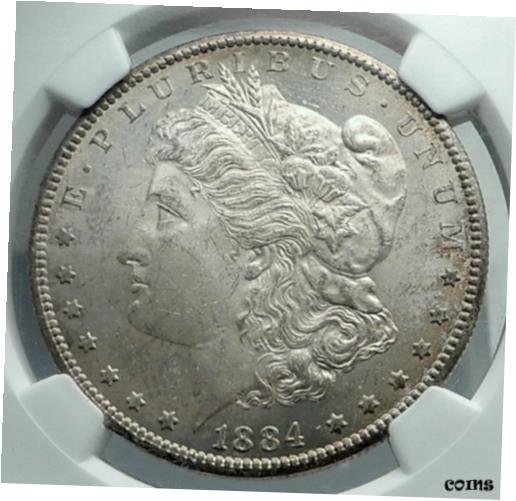 【極美品/品質保証書付】 アンティークコイン 銀貨 1884 CC UNITED STATES of America SILVER Morgan US Dollar Coin EAGLE NGC i78492 [送料無料] #sct-wr-8947-3205