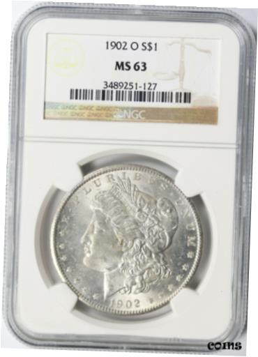 ڶ/ʼݾڽա ƥ    [̵] 1902-O Morgan Silver Dollar $1 NGC MS63