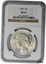 yɔi/iۏ؏tz AeB[NRC RC   [] 1922 Peace Silver Dollar MS63 NGC