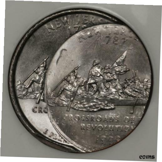  アンティークコイン 硬貨 1999 NGC MS63 Struck Four Times New Jersey Quarter Mint Error Uniquely Rare Wow  #oot-wr-8947-5145