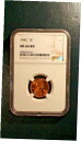 楽天金銀プラチナ　ワールドリソース【極美品/品質保証書付】 アンティークコイン コイン 金貨 銀貨 [送料無料] 1942 P Lincoln Wheat Cent NGC MS66 RED GEM 1C Coin PRICED FOR QUICK SALE!