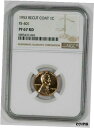 1953 プルーフ リンカーン ウィート セント 1C FS-401 リカット コート NGC PF 67 RD レッド UNC (045)1953 PROOF...