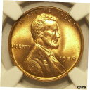 yɔi/iۏ؏tz AeB[NRC RC   [] 1938 Lincoln Wheat Cent GEM MS 66 RED NGC